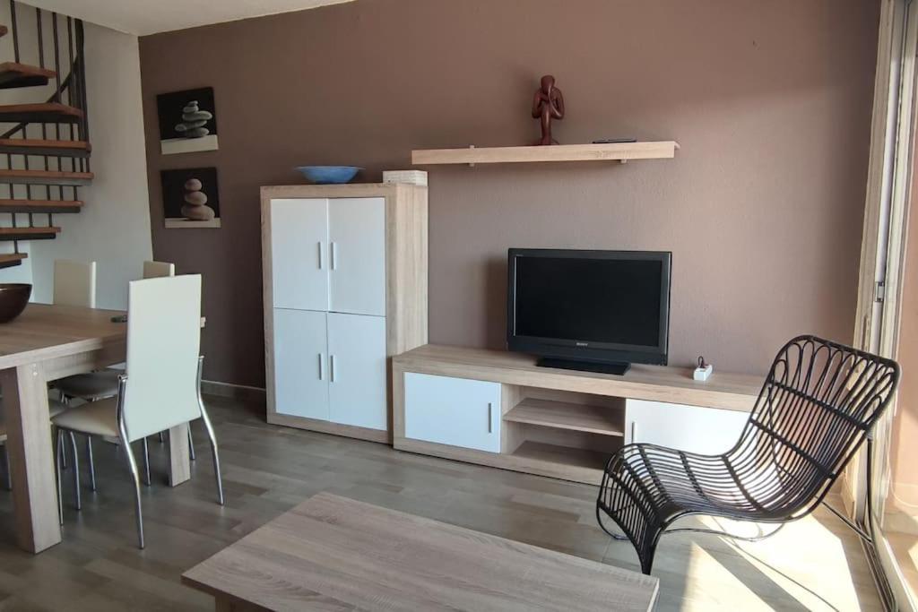 Apartamento ÁTICO-DUPLEX EN URB. PEÑISMAR en 1ª línea de playa Peñíscola Exterior foto