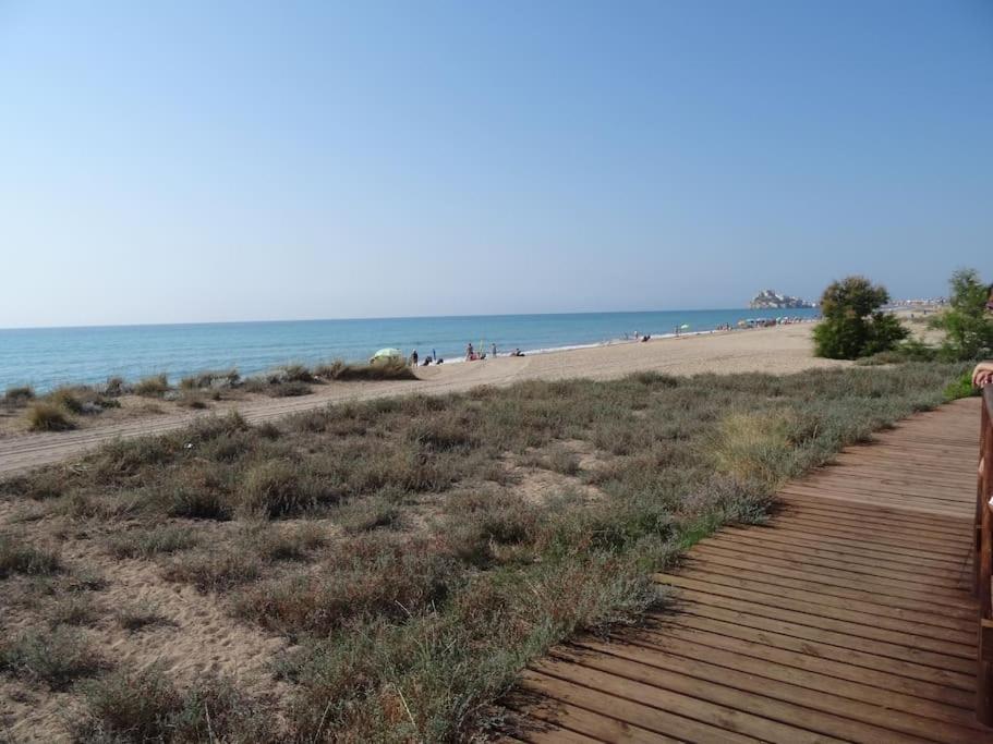 Apartamento ÁTICO-DUPLEX EN URB. PEÑISMAR en 1ª línea de playa Peñíscola Exterior foto